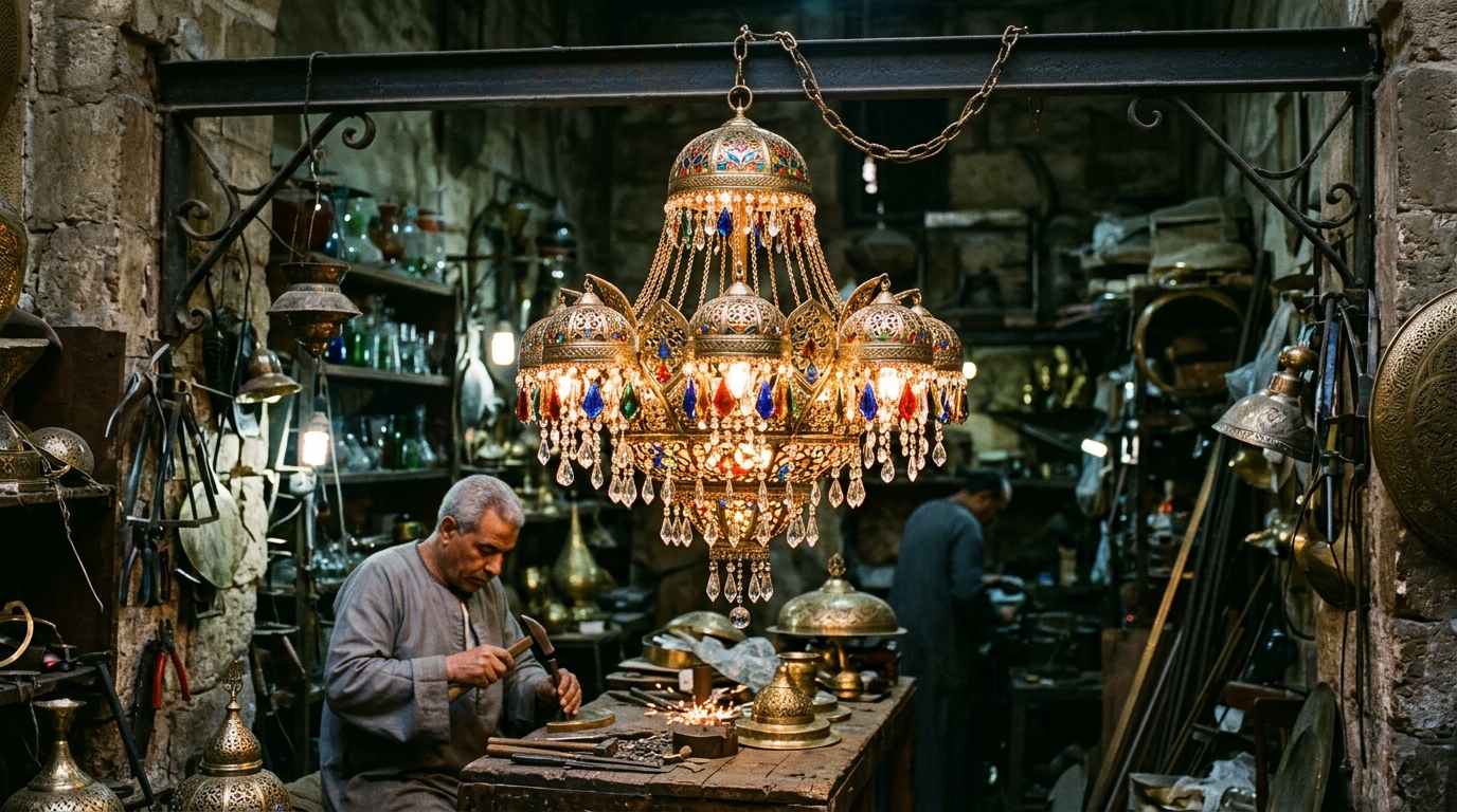 صناعة النجف الإسلامي والمشغولات الخشبية